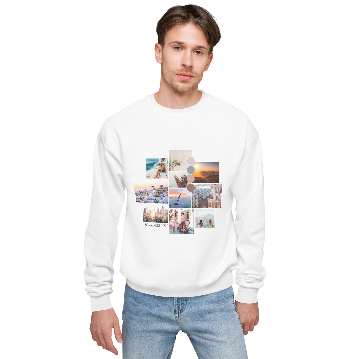 Unisex Wanderlust fleece sweatshirt