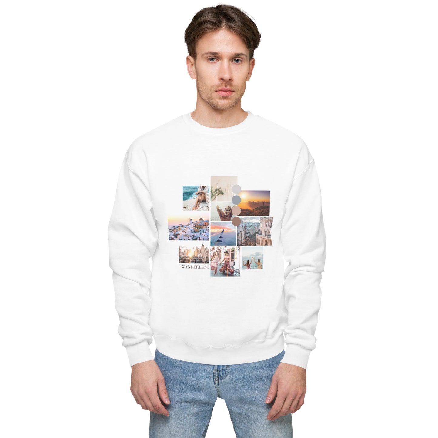 Unisex Wanderlust fleece sweatshirt