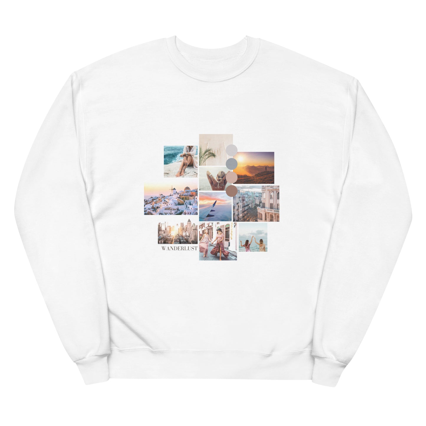 Unisex Wanderlust fleece sweatshirt