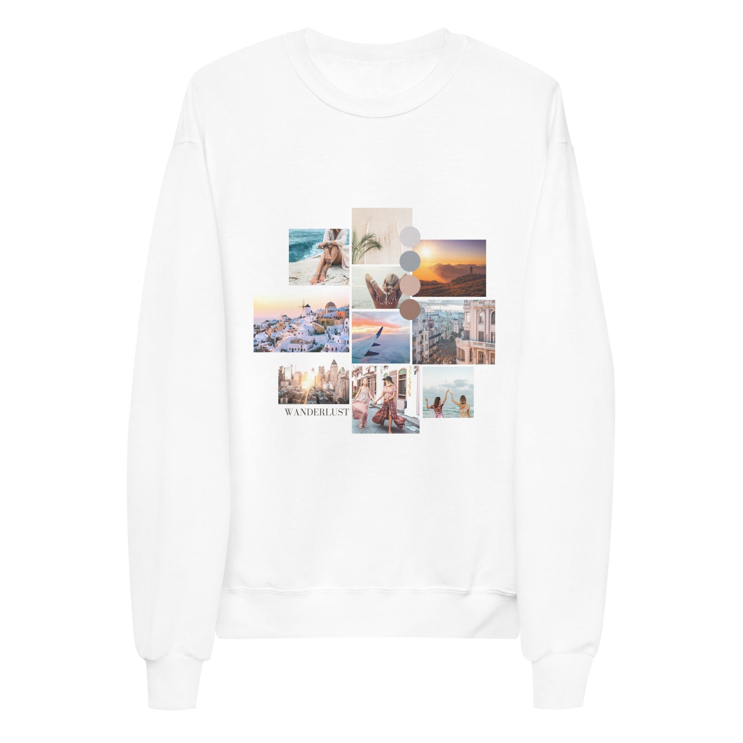 Unisex Wanderlust fleece sweatshirt