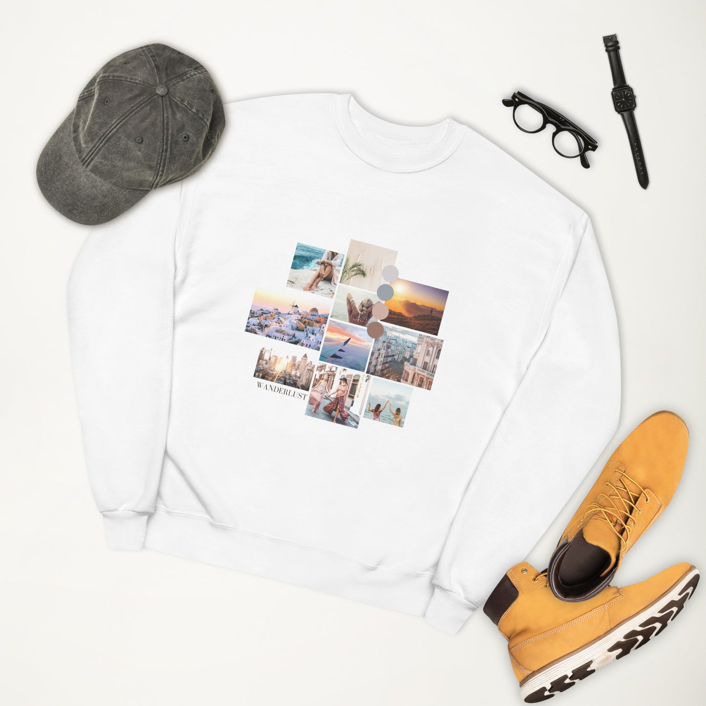 Unisex Wanderlust fleece sweatshirt